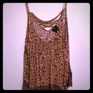 Plus size floral tank top